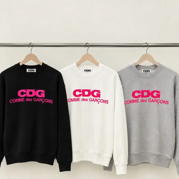 [BUNJANG] Comme des Garçons CDG Sweatshirt / CDG 꼼데가르송 맨투맨 블랙/화이트/그레이