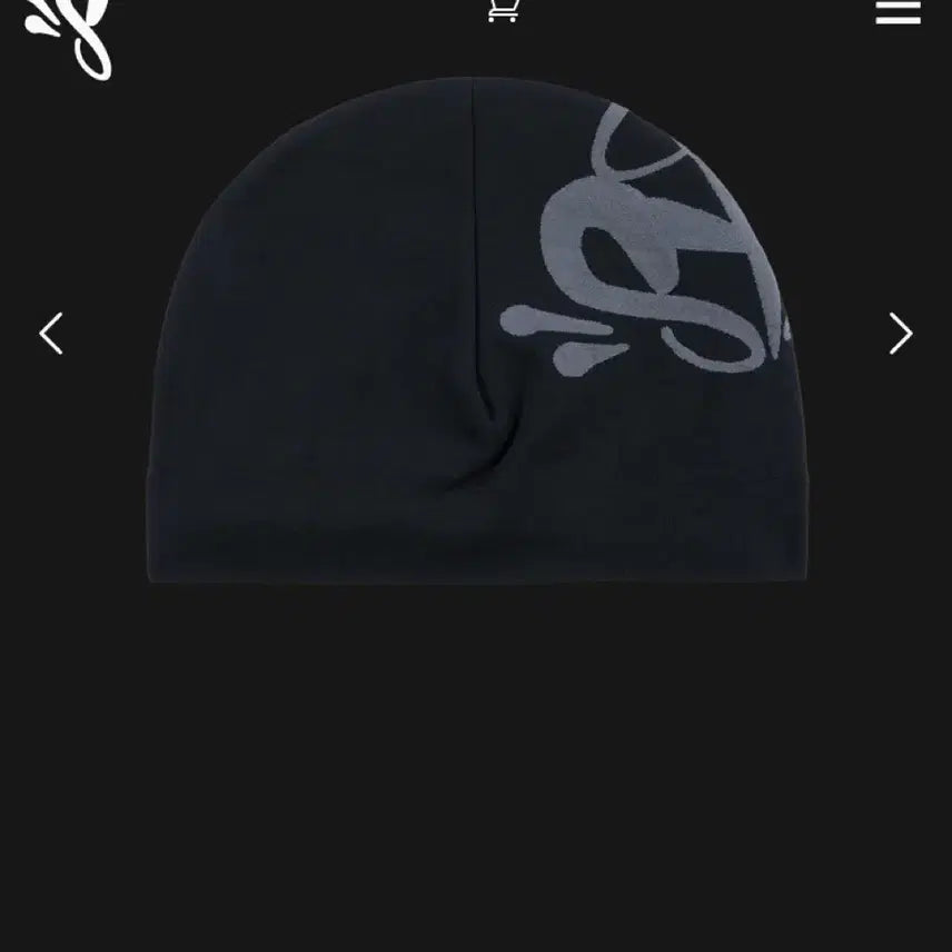 [BUNJANG] SYNAWORLD Big Logo Skull Cap Black/Grey / SYNAWORLD SYNA BIG LOGO SKULL - BLACK/GREY
