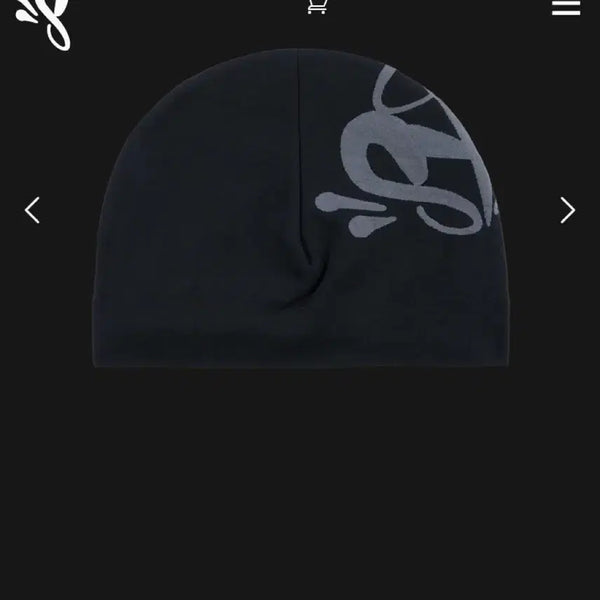 [BUNJANG] SYNAWORLD Big Logo Skull Cap Black/Grey / SYNAWORLD SYNA BIG LOGO SKULL - BLACK/GREY