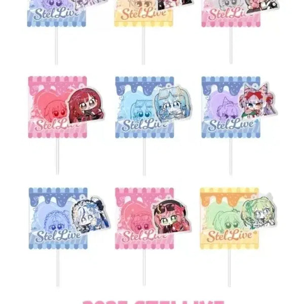[BUNJANG] Stellive 2025 White Day Commemorative Acrylic Keyring Set / 스텔라이브 2025 화이트데이 기념 아크릴 키링 9종
