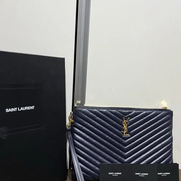 [BUNJANG] Saint Laurent Matelassé Clutch / [SS+] YSL 마틀라세 클러치
