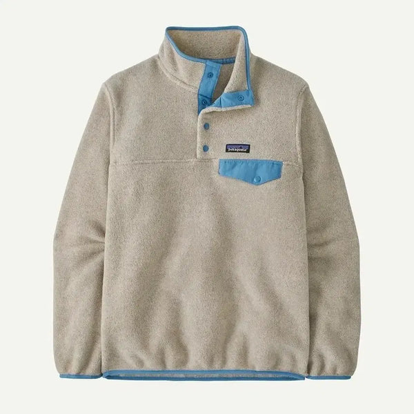[BUNJANG] Patagonia Lightweight Synchilla Snap-T Fleece Pullover Oatmeal Heather / Sure Blue / (W) 파타고니아 라이트웨이트 신칠라 스냅-T 플리스 풀오버 오트밀 헤더 W 슈어 블루 팝니다.