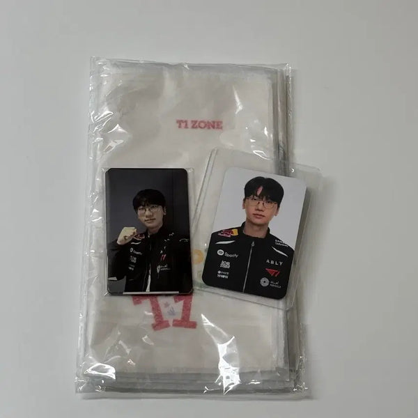 [BUNJANG] T1 LCK Zone Doran Photocard & Slogan Set / lck t1 zone 티원 존 포카+도란포카+슬로건