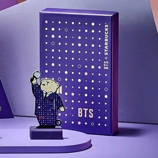 [BUNJANG] BTS x Starbucks Purple Bearista Keyring Card / BTS x스타벅스 카드(퍼플 베어리스타 키링)