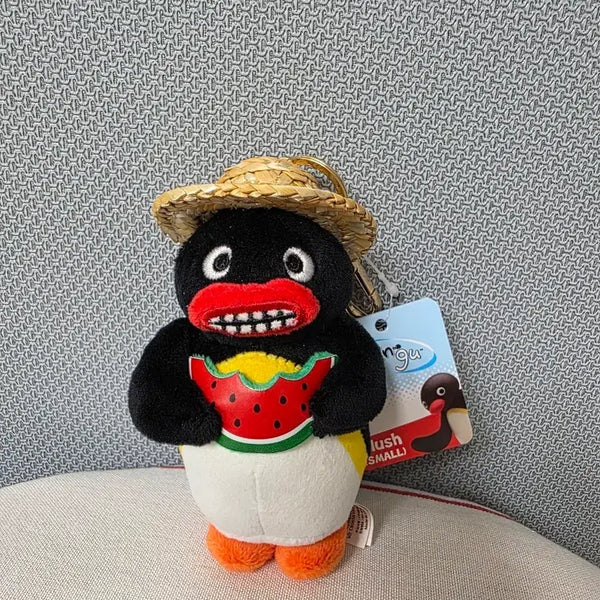 [BUNJANG] Pingu Watermelon Bag Charm Keyring Plush 10cm / [정품/새상품]핑구 수박 가방고리 키링 인형 10cm A