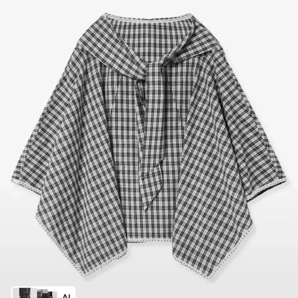 [BUNJANG] Midnight Move Check Strap Skirt Black / 미드나잇무브 체크 스트랩 스커트 25ss