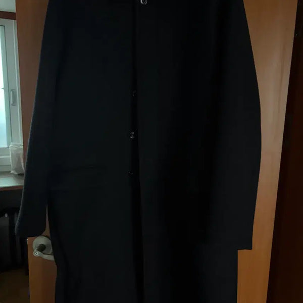 [BUNJANG] Pottery Melton Wool Mac Coat Black / [2] 포터리 멜튼 울 맥코트 블랙