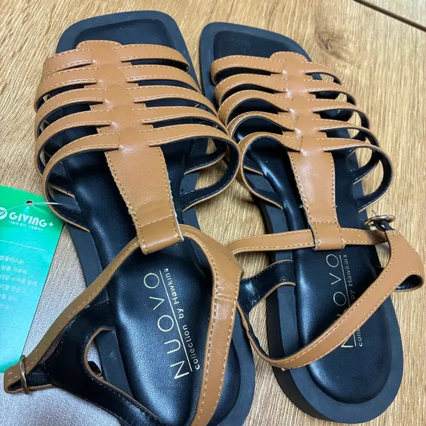 [BUNJANG] Nuovo Brown Mule Sandals 245 / (택있는 새제품) 누오보 뮬 샌들 브라운 245