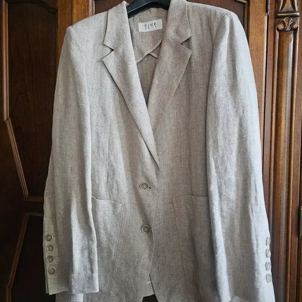 [BUNJANG] TIME Linen Jacket / 정품) TIME 타임 한섬 린넨자켓