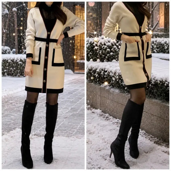 [BUNJANG] EGOIST Knit Dress Ivory / 에고이스트 니트 원피스