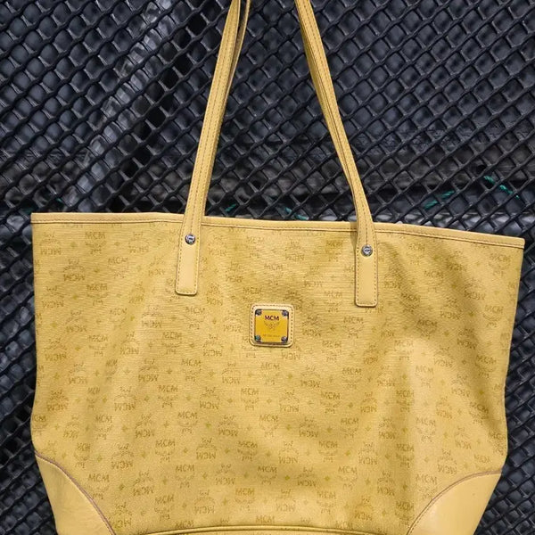[BUNJANG] MCM Shopper Bag Yellow / MCM 쇼퍼백 옐로우