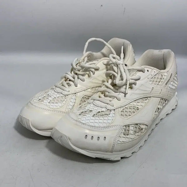 [BUNJANG] Bottega Veneta Orbit Sneakers White Mesh Leather Size 43 / 보테가베네타 오르빗 스니커즈 43