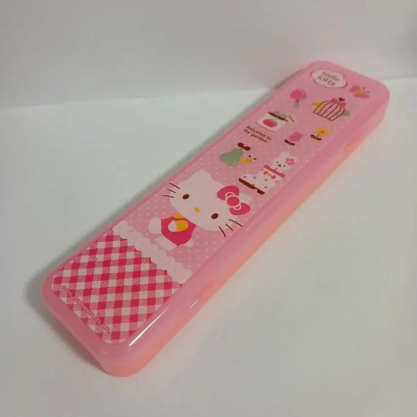 [BUNJANG] 2009 Hello Kitty Pink Pencil Case Holder / 고전문구 2009년 헬로키티 분홍색 필통 케이스 보관함