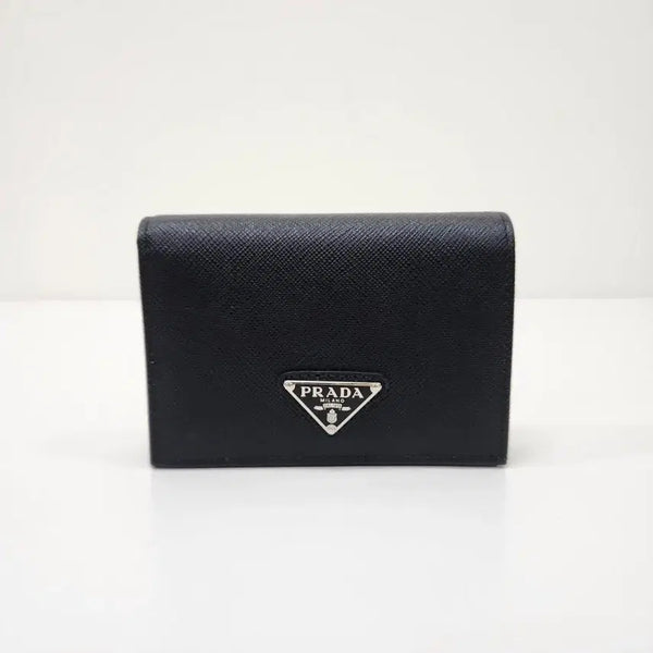 [BUNJANG] Prada 1MV021 Triangle Logo Saffiano Leather Bi-Fold Wallet / [온드중고명품] 프라다 1MV021 트라이앵글 로고 반지갑