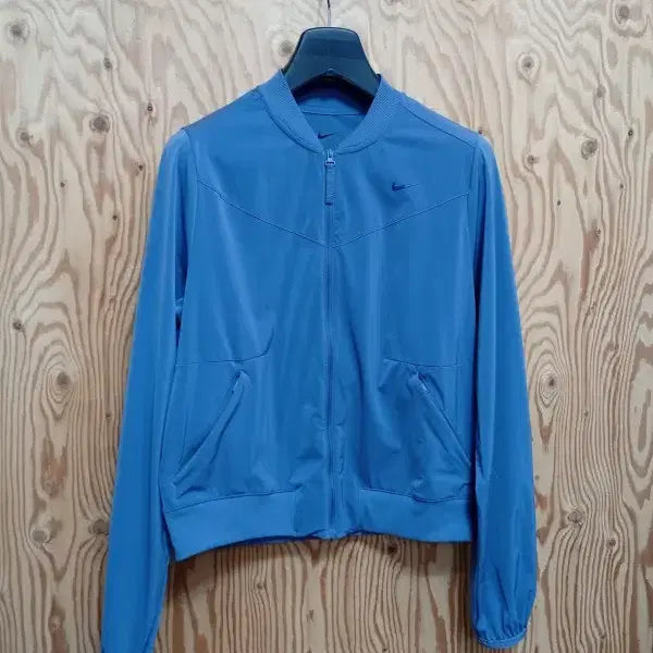 [BUNJANG] Nike Women's Dri-FIT Bliss Bomber Jacket (Blue/L) / [정품] 나이키 여성 드라이핏 블리스 봄버 재킷 (블루/90/L)