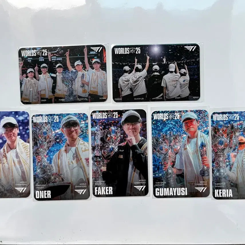 [BUNJANG] T1 Worlds Skin Bundle Set Photocard / [일괄]MSI T1 월즈 스킨 포카 세트