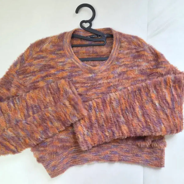 [BUNJANG] Zara Color Angora Knit M / ZARA 컬러 앙고라 니트 M 거의 새제품