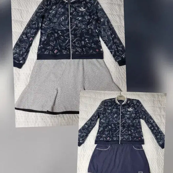 [BUNJANG] Lynx Golf Zip-Up Jacket & Ping Skirt Set / 링스골프집업
