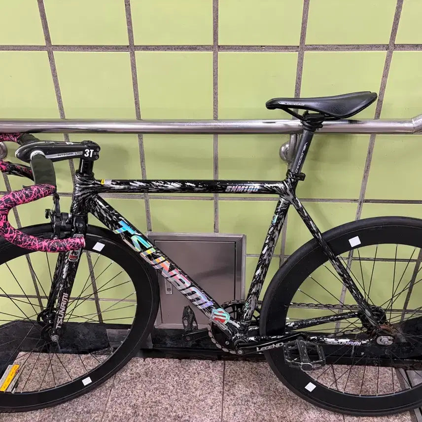 [BUNJANG] Tsunami Flame Gray Bicycle Frame Set / 쓰나미 불꽃 그레이 판/대