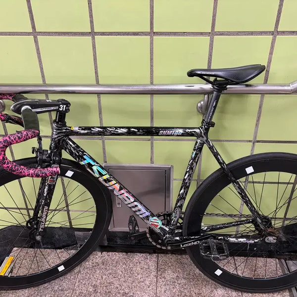[BUNJANG] Tsunami Flame Gray Bicycle Frame Set / 쓰나미 불꽃 그레이 판/대