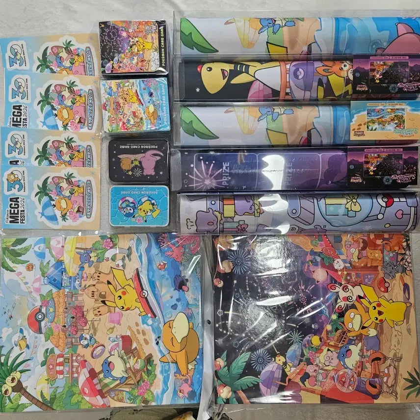 [BUNJANG] Pokemon Card Game Goods Bundle - Chilling Beach & Fireworks / 느긋느긋 바캉스 포켓몬 카드 게임 굿즈