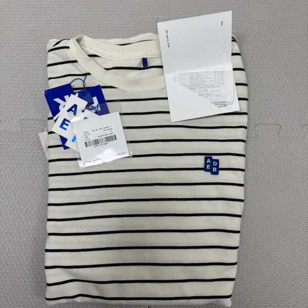 [BUNJANG] Ader Error Stripe Short-Sleeve T-Shirt XL / 아더에러 스트라이프 반팔티 XL 판매합니다.