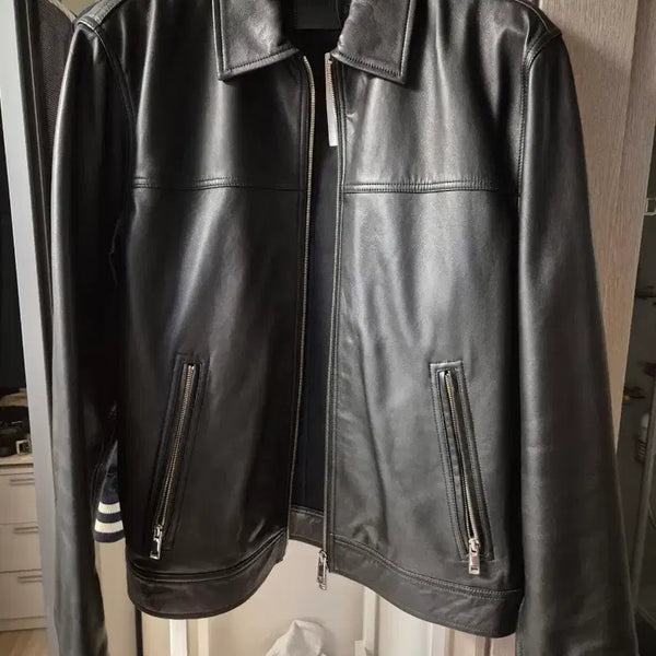 [BUNJANG] Theory RHETT Leather Jacket Black L / 띠어리 RHETT 가죽자켓 블랙 L