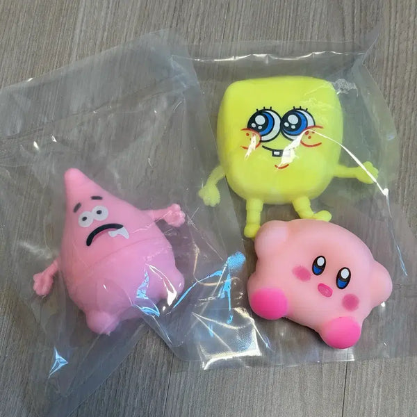 [BUNJANG] SpongeBob & Patrick Bundle Set (with Kirby as Bonus) / 스폰지밥, 뚱이 크런치 일괄 판매(커비는 덤으로 드려요)