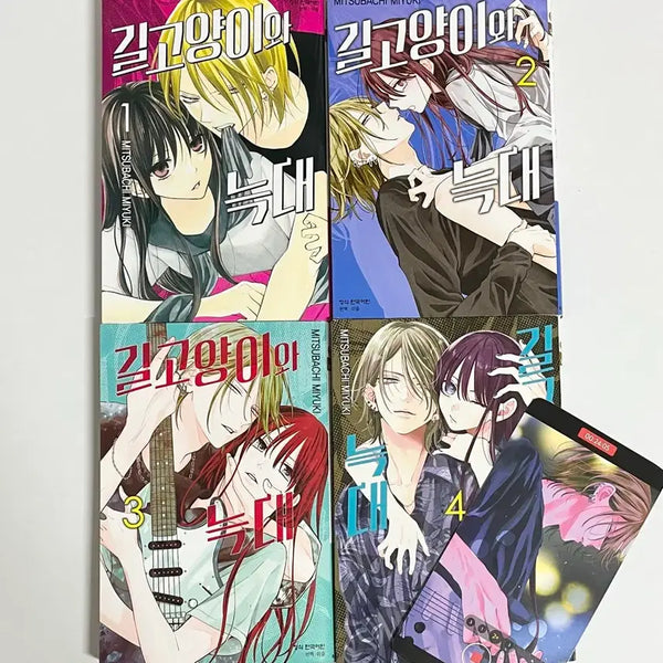 [BUNJANG] Long-Haired Cat and Wolf Vol. 1-4 Romance Comic Books Bundle Set / (일괄) 길고양이와 늑대 1~4권 순정 만화책