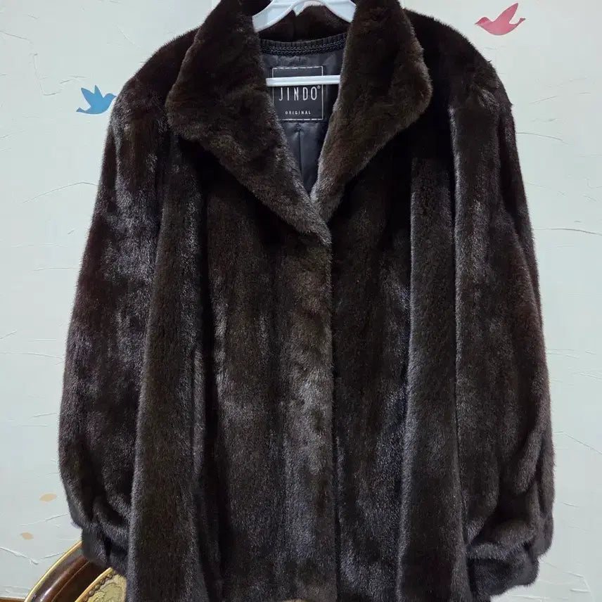 [BUNJANG] Jindo Blackglama Full Mink Coat / 진도 블랙그라마 통밍크