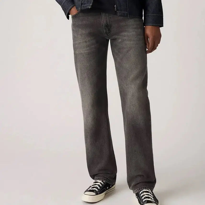 [BUNJANG] Levi's 555 Relaxed Straight Black Jeans (34x30) / [34x30] 리바이스 555 릴렉스 스트레이트 흑청 000LO-0033