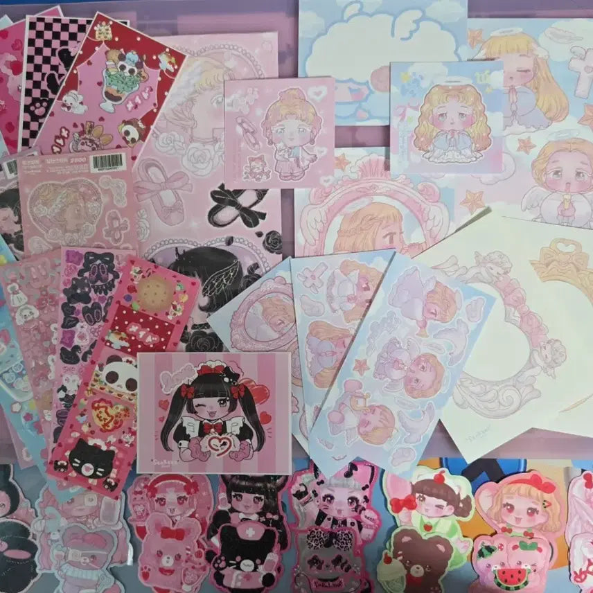 [BUNJANG] Seolgi Illustration Deco Sticker Bundle Set / 설기 일러스트 다꾸 스티커 판매