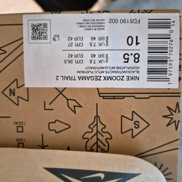 [BUNJANG] Nike ZoomX JaMma Trail 2 Black/Anthracite Shoes / 나이키 줌엑스 제가마 트레일 2 블랙/안트라사이트