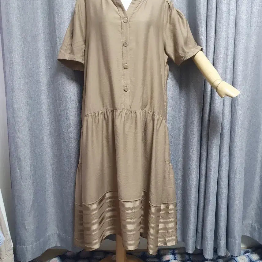 [BUNJANG] Beige Maxi Dress / 77베이지 맥시 원피스
