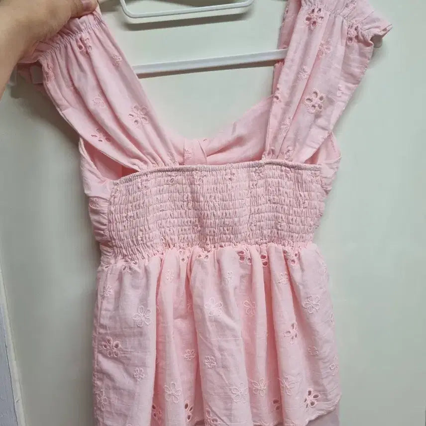 [BUNJANG] Pink Ribbon Blouse / 핑크 리본 블라우스(실착1회)