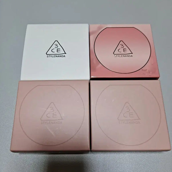 [BUNJANG] 3CE All-Around Face Palette & Fitting Wear Mesh Cushion (Pink) Bundle Set / 쓰리씨이 팔레트, 메쉬 쿠션 핑크 총4개일괄