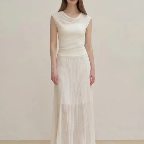 [BUNJANG] ROHAZ White Rose Knit Skirt / ROHAZ 로하즈 화이트 로즈 니트 스커트