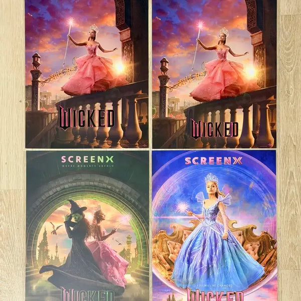 [BUNJANG] Wicked Glinda Ariana Grande SCREENX Poster Set / <위키드> SCREENX 글린다-아리아나 그란데 포스터 4종 모음 일괄