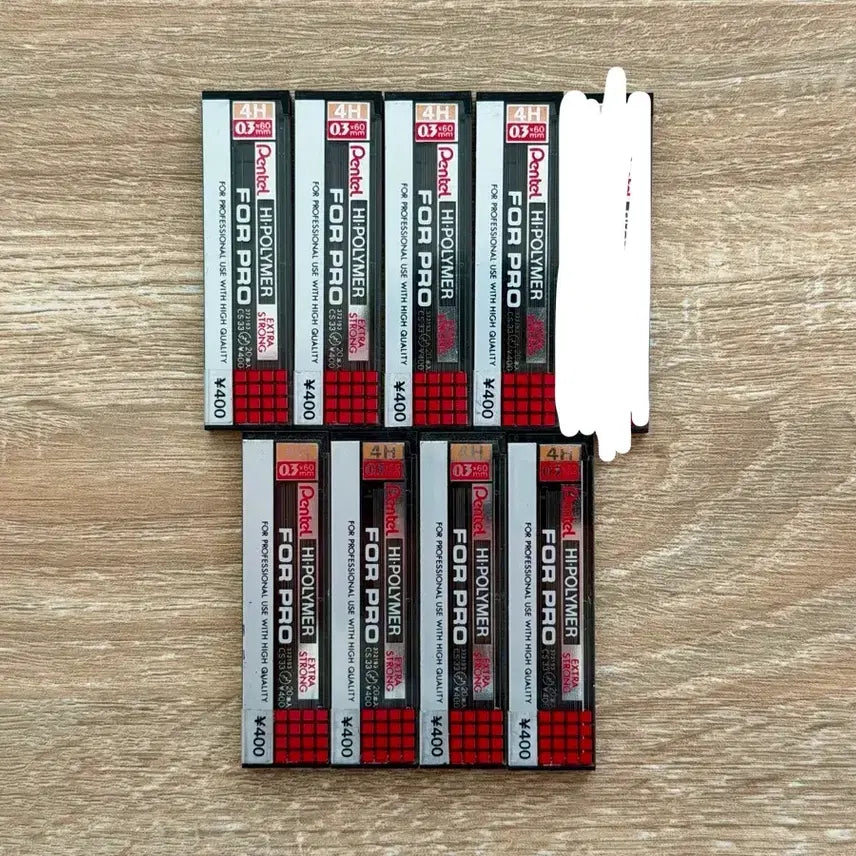 [BUNJANG] Pentel Pipro 0.3mm 4H Mechanical Pencil Lead Refills / 펜텔 포프로 0.3 4H 샤프심
