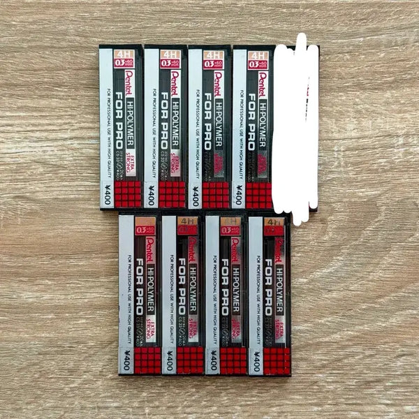 [BUNJANG] Pentel Pipro 0.3mm 4H Mechanical Pencil Lead Refills / 펜텔 포프로 0.3 4H 샤프심