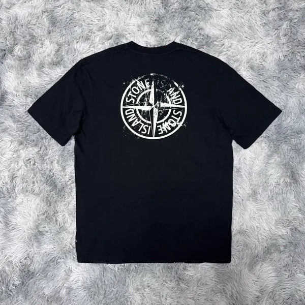 [BUNJANG] Stone Island Back Logo Short Sleeve T-Shirt / 스톤 아일랜드 백로고 반팔 티셔츠