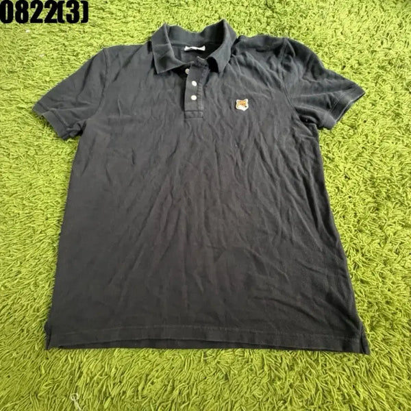 [BUNJANG] Maison Kitsuné Black Short-Sleeve Polo Shirt L / 매종 키츠네 반팔 카라티 블랙 L 8/22