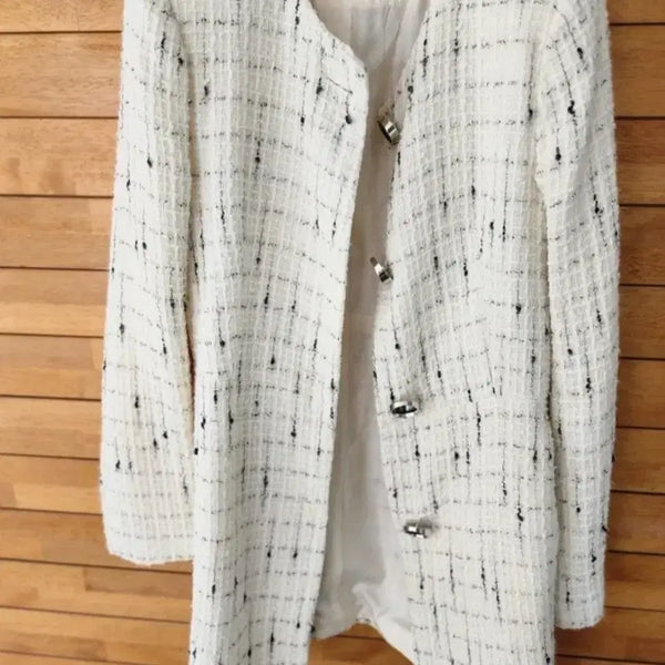 [BUNJANG] Zara Tweed Long Jacket / 자라 트위드 롱재킷