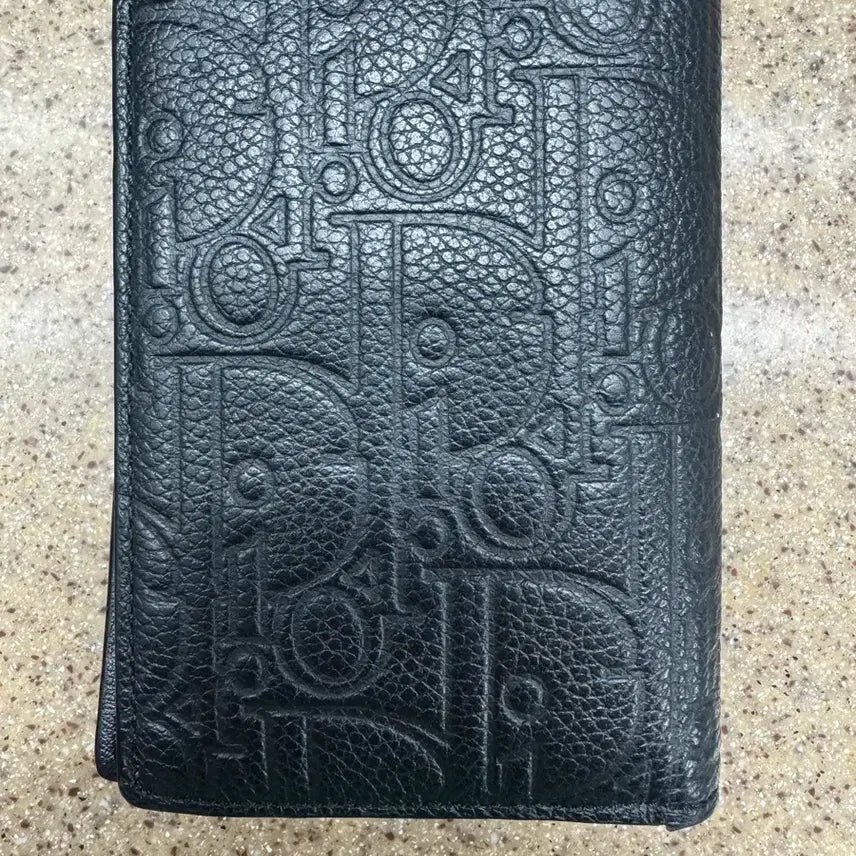 [BUNJANG] Dior Vertical Bifold Card Holder Dior Gravy Leather Black / 디올 버티컬 바이폴드 카드 홀더 디올 그래비티 레더 블랙