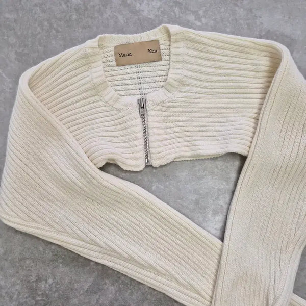 [BUNJANG] Matinkim Cropped Bolero Ivory / 마뗑킴 크롭 볼레로 아이보리