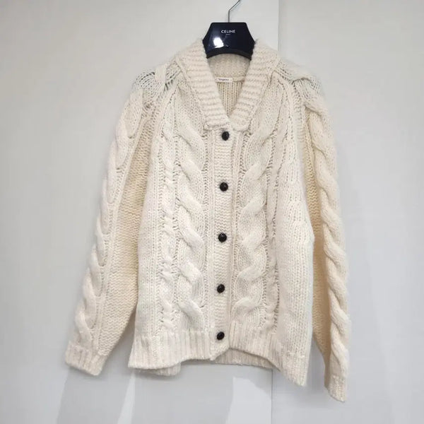 [BUNJANG] Bergamot 100% Wool Knit Cardigan / 베르가못 울100 니트 가디건