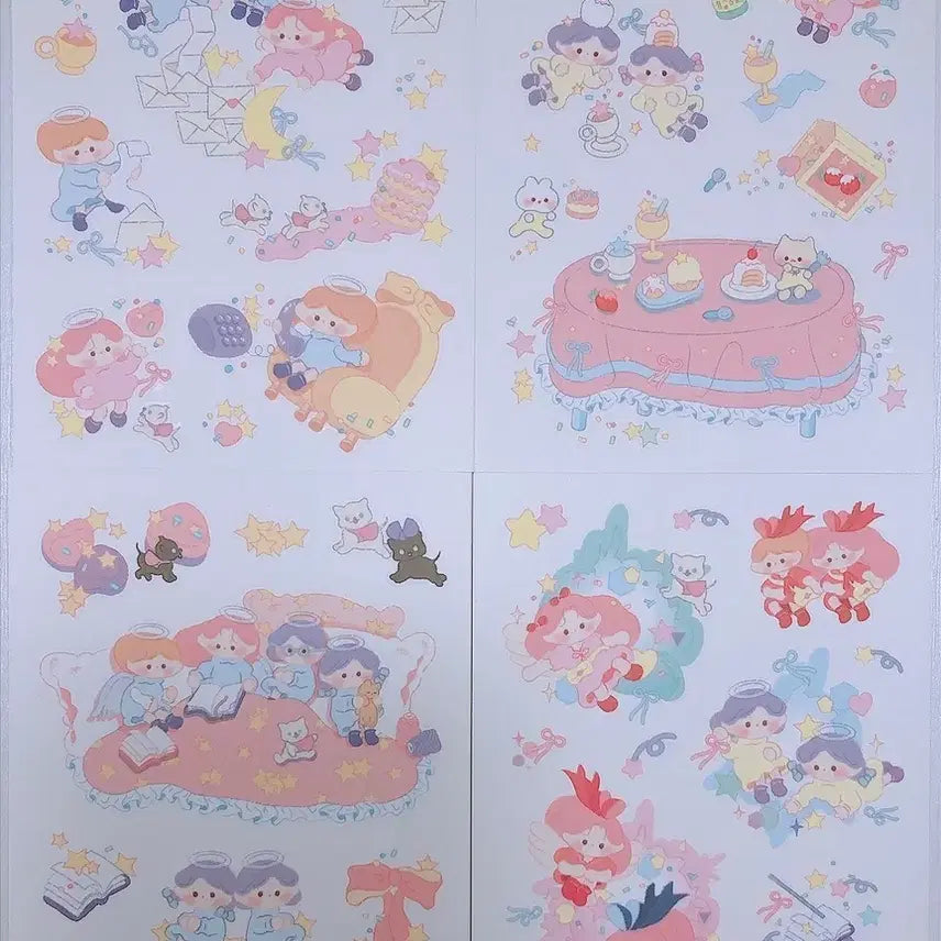 [BUNJANG] YooYoo Sticker 4 Types Bundle Set / 유우유우 스티커 4종 일괄