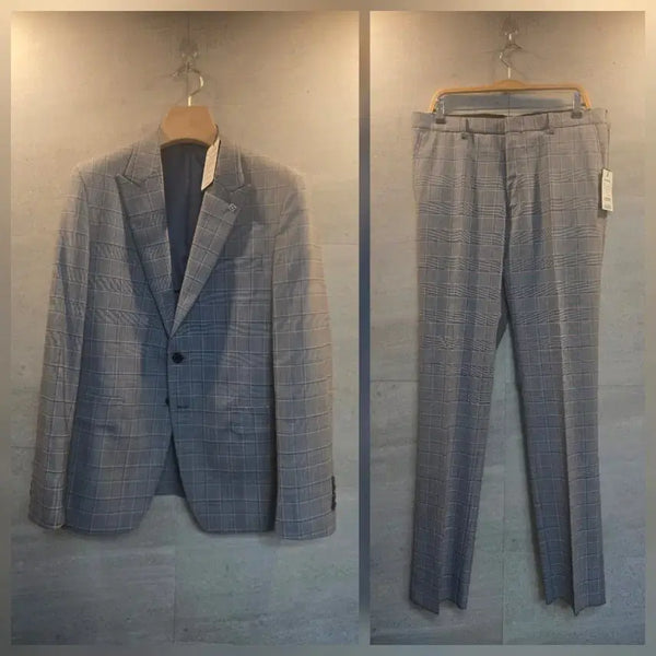 [BUNJANG] Fahrenheit Check Pattern Luxury Suit Set / 파렌하이트. 럭셔리 정장 세트.
