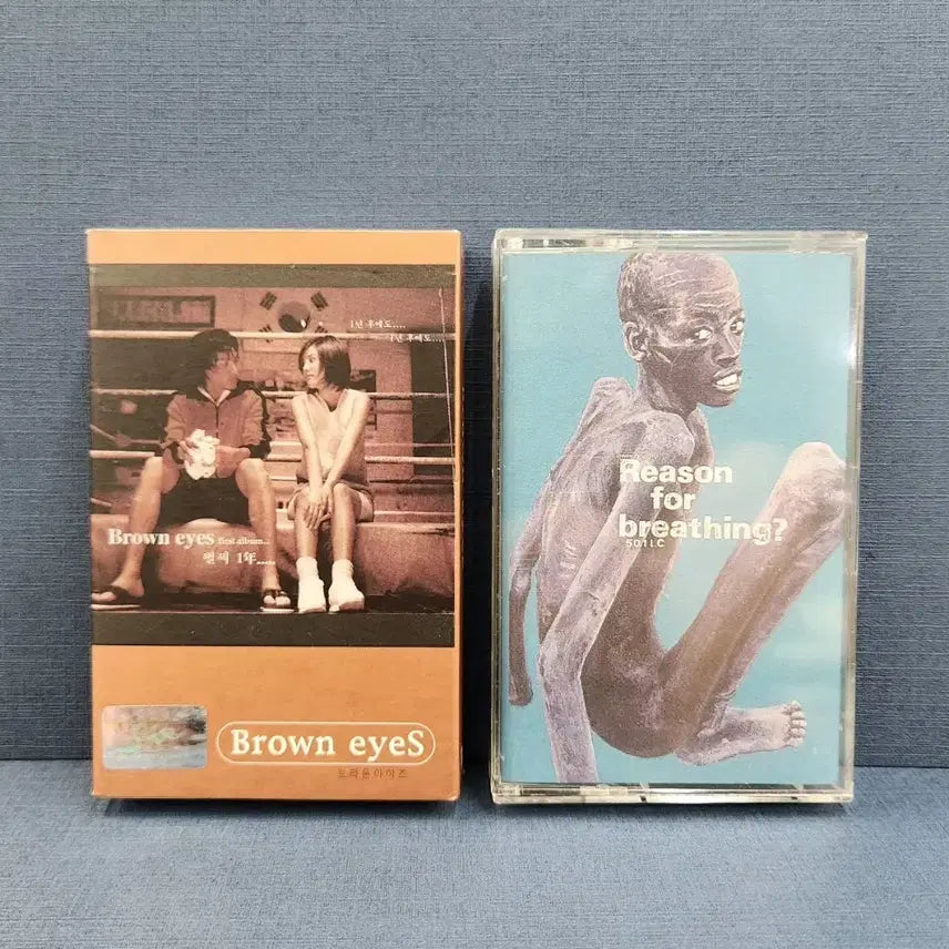[BUNJANG] Brown Eyes Studio Album 1 & 2 Cassette Tape Set / 브라운 아이즈(Brown Eyes) 정규 1집,2집  카세트 테이프(TAPE)