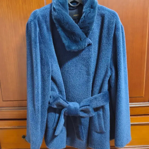 [BUNJANG] Jigott Mink Collar Alpaca Short Coat / 지고트밍크카라알파카숏코트(미샤스탈)